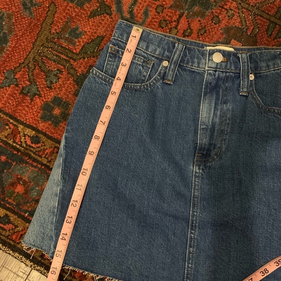 Madewell Rigid A-line Denim Skirt: Pieced Edition - Picture 6 of 7